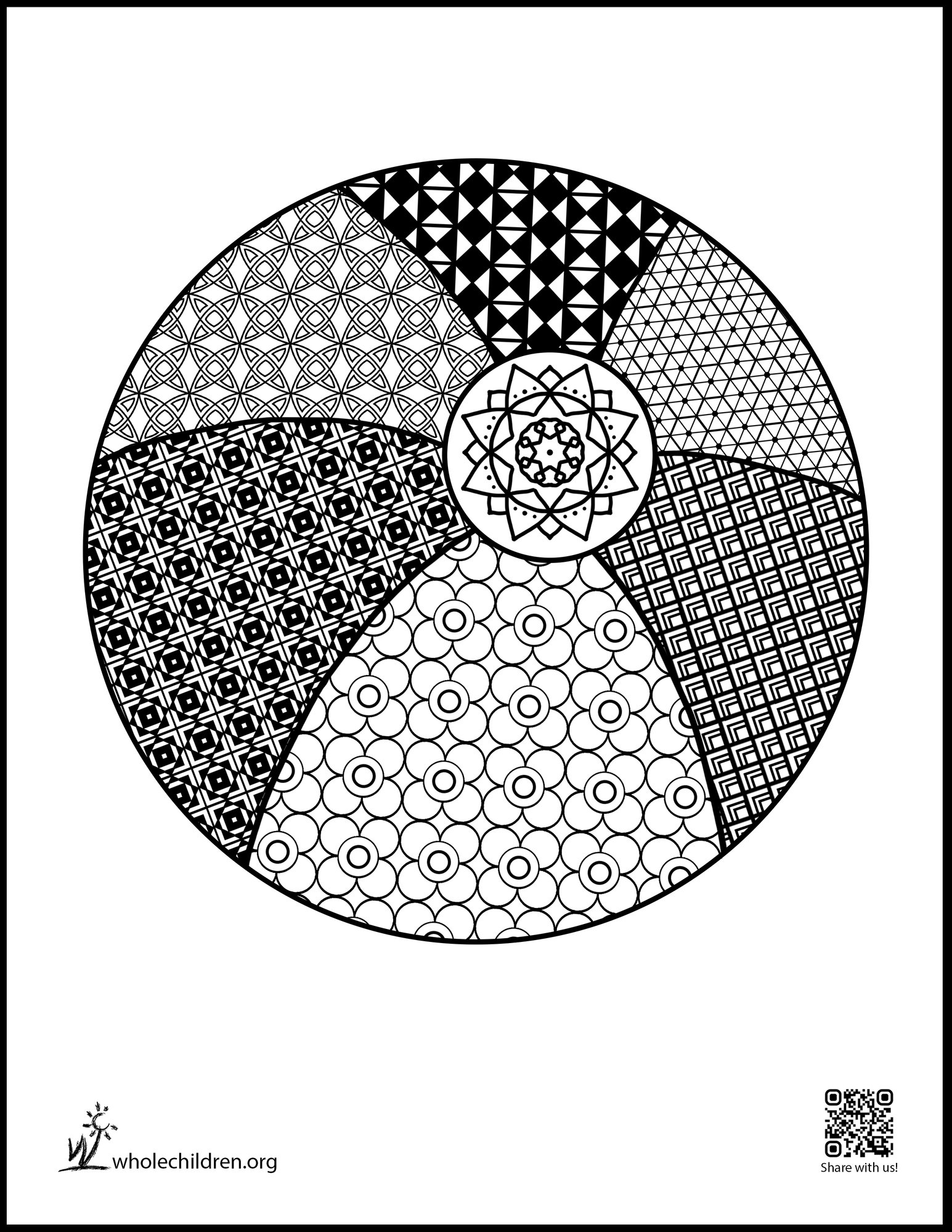 Beach Ball Coloring Page