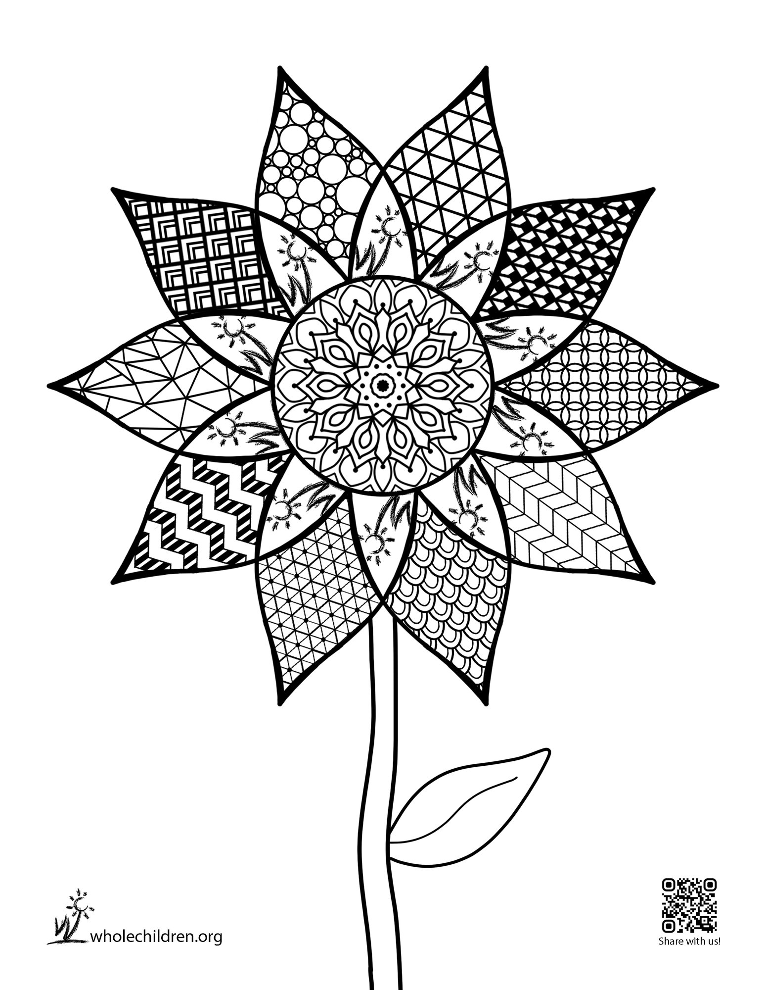 Flower Coloring Page