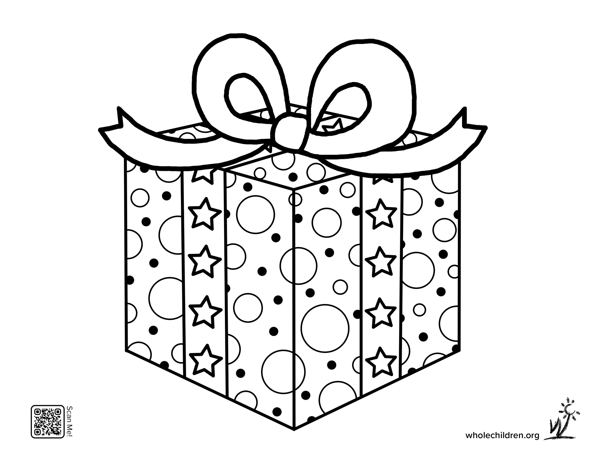 Gift Coloring Page png