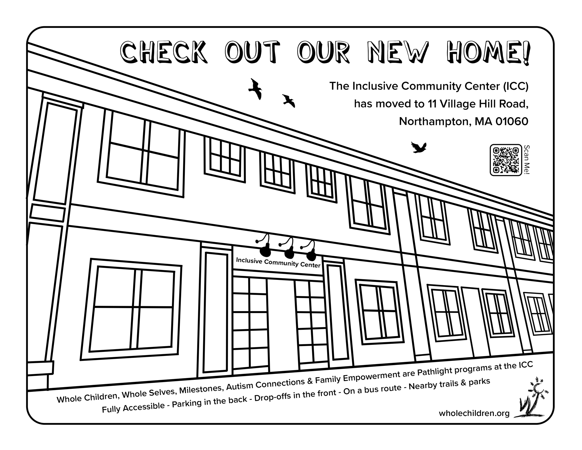 Village Hill Coloring Page